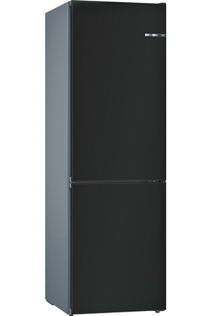 Combina frigorifica BOSCH Seria 4 KGN39IJEA+ KSZ1BVZ00 Negru Mat Vario Style, Clasa E, NoFrost, 368 L