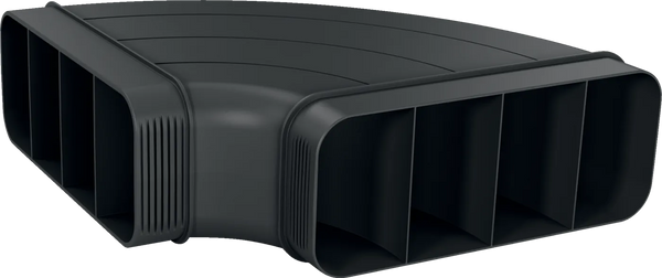 Conducta plata orizontala 90 grade BOSCH HEZ9VDSB1, rectangular-rectangular, pentru plita cu hota integrata BOSCH
