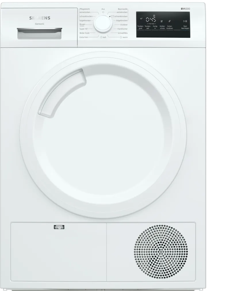 Uscator de rufe SIEMENS iQ300 WT43HV03, Clasa E, Pompa de caldura
