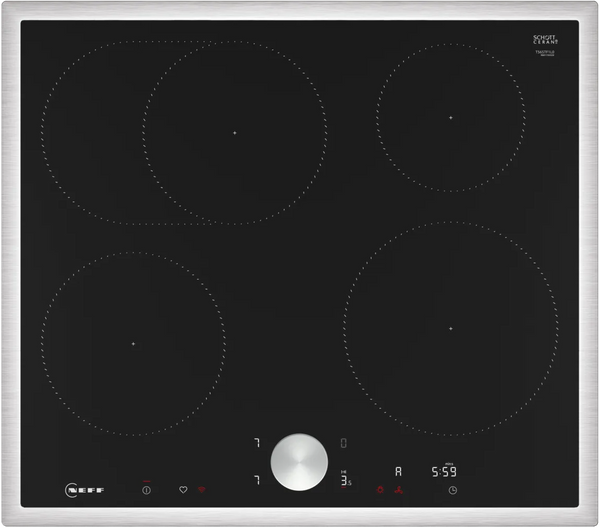 Plita cu inductie NEFF N90 T56STF1L0, Home Connect, TwistPad, 60 cm