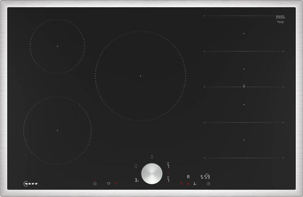 Plita cu inductie NEFF N90 T68STV4L0, FlexInduction, TwistPad, HomeConnect, 80 cm