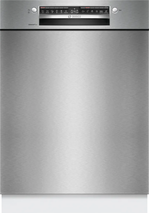 Masina de spalat vase semiincorporabila BOSCH seria 4 SMU4EVS15E, Clasa C, HomeConnect, EfficientDry, 13 seturi, 60 cm