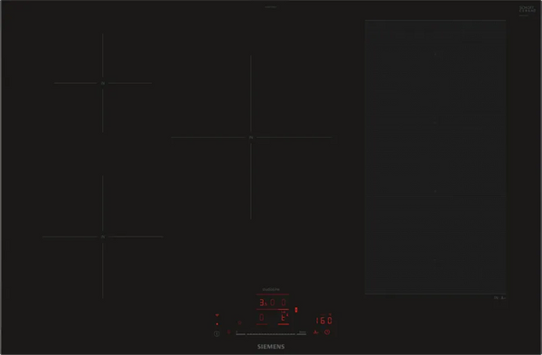 Plita cu inductie SIEMENS iQ700 EX877HVC1E, HomeConnect, varioInduction, powerBoost, cookConnect, 80 cm