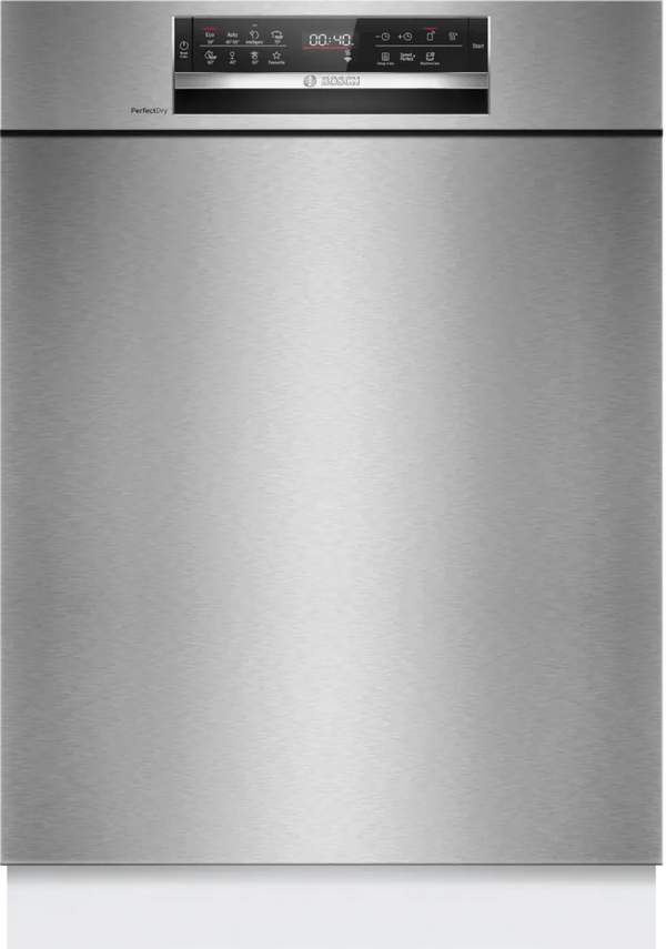 Masina de spalat vase semiincorporabila BOSCH seria 6 SMU6ZCS16E, Clasa B, HomeConnect, Zeolith, 14 seturi, 60 cm