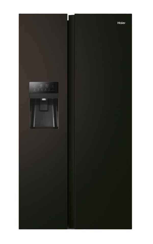 Combina frigorifica Side by Side HAIER HSR5918DIPB, Clasa D, NoFrost, MultiAirFlow, 511 L