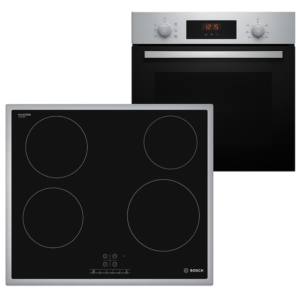 Set Cuptor electric incorporabil BOSCH HBA514BS3 + Plita cu inductie BOSCH PUE611BB5E
