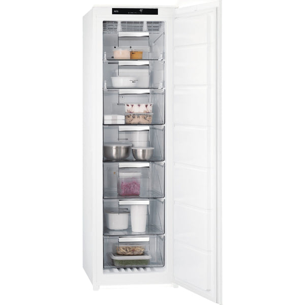 Congelator incorporabil AEG seria 7000 ABE818E6NS, Clasa E, NoFrost, Balamale culisante pe sine, H 176.9 cm, 204 L