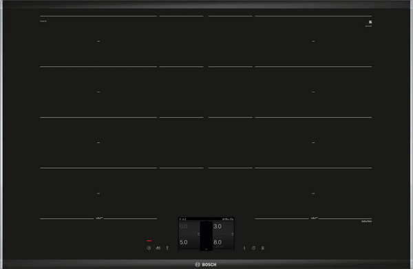 Plita cu inductie BOSCH seria 8 PXY875KV1E, HomeConnect, FlexInduction, 80 cm