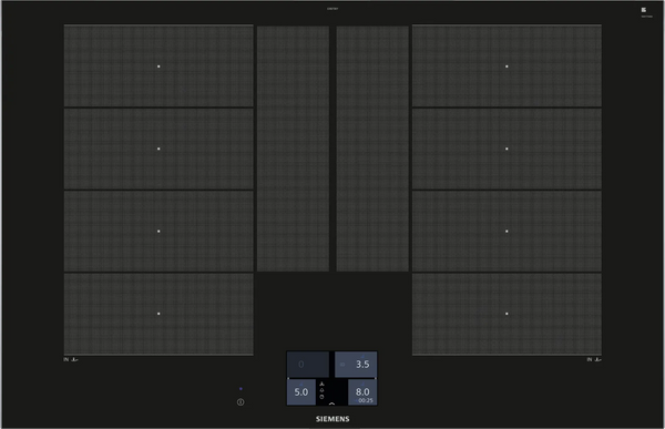 Plita cu inductie SIEMENS iQ700 EX875KYV1E, HomeConnect, flexInduction Plus, 80 cm
