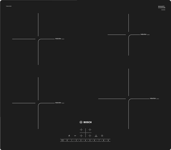 Plita cu inductie BOSCH seria 6 PUE611FB1E, 60 cm