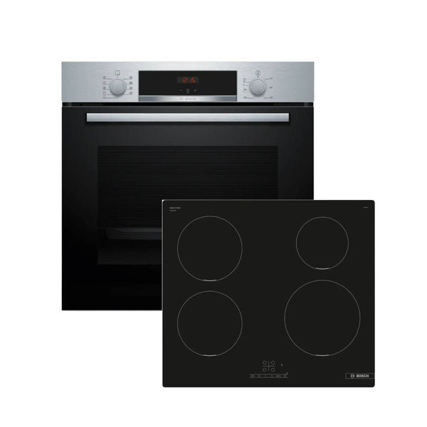 Set Cuptor electric incorporabil BOSCH HBA514BS3 + Plita cu inductie BOSCH PUE611BB5E