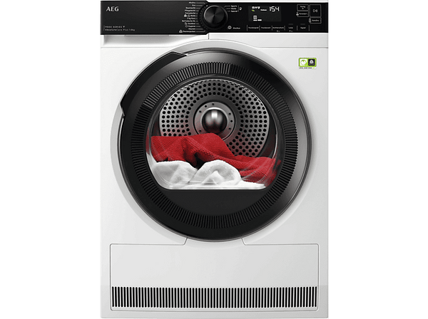 Uscator de rufe AEG seria 9000 TR9W75780, Clasa B, Pompa de caldura, 3D-Scan, Conexiune WiFi AEG, AbsoluteCare, MixDry, Program Articole cu puf, Program Hygiene, 8 kg