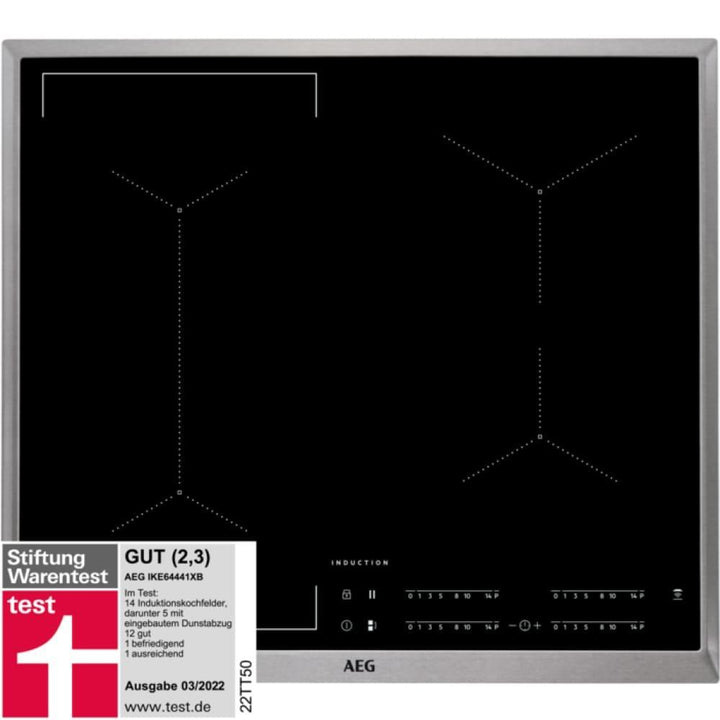 Plita cu inductie AEG Seria 6000 IKE64441XB, 60 cm - TECHNOMAX - AEG -www.techmax.ro