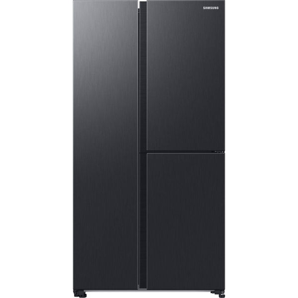 Combina frigorifica Side by Side SAMSUNG RH69B8931B1, Clasa E, NoFrost, Beverage Center & Dual Auto Ice Maker, SpaceMax, SmartConversion, Twist Cooling Plus, Personalizat Negru Carbon, 645 L