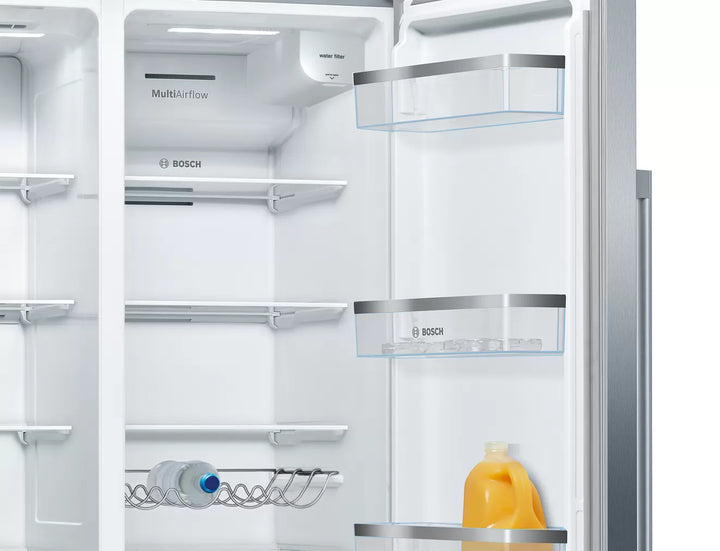 Combina frigorifica Side by Side BOSCH seria 6 KAD93AIEP, Clasa E, NoFrost, 562 L - TECHNOMAX - BOSCH -www.techmax.ro