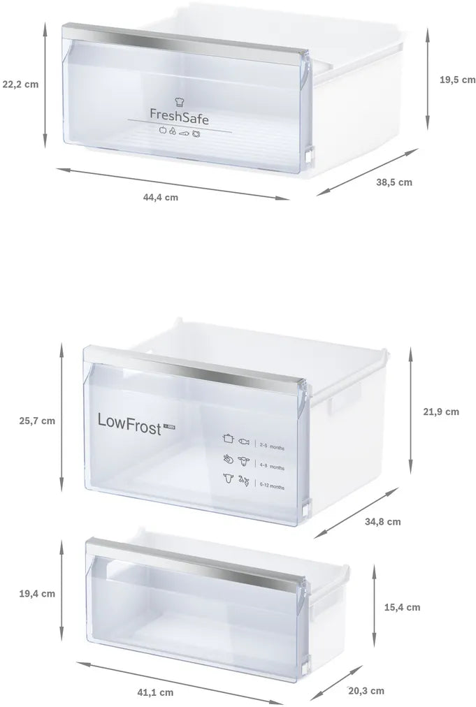 Combina frigorifica incorporabila Neff N50 KI5872FE0, Clasa E, LowFrost, H 177.2 cm, 270  L - TECHNOMAX - SIEMENS -www.techmax.ro