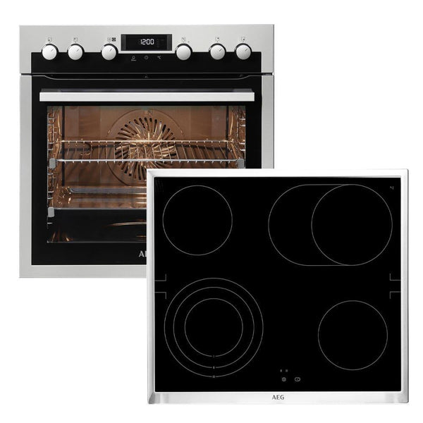 Aragaz electric incorporabil cu plita inductie AEG EPE555220M + HE604070XB - TECHNOMAX - AEG -www.techmax.ro