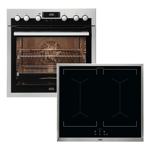 Aragaz electric incorporabil cu plita inductie AEG EPE555220M + IEE64050XB - TECHNOMAX - AEG -www.techmax.ro