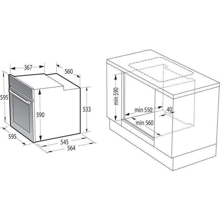 Set cuptor electric+plita inductie GORENJE BCSIB737OTX - TECHNOMAX - GORENJE -www.techmax.ro