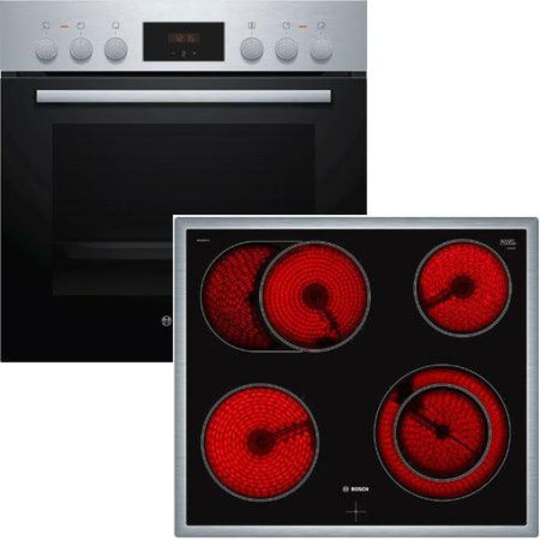 Set cuptor electric+plita vitroceramica BOSCH HND231AS61 - TECHNOMAX - BOSCH -www.techmax.ro