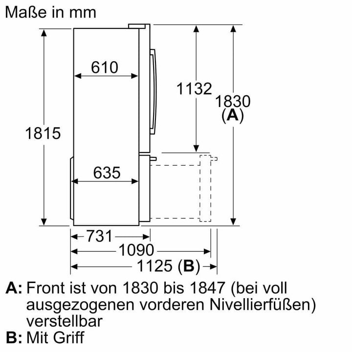 Combina frigorifica Side by Side BOSCH seria 8 KFF96PIEP - TECHNOMAX - BOSCH -www.techmax.ro