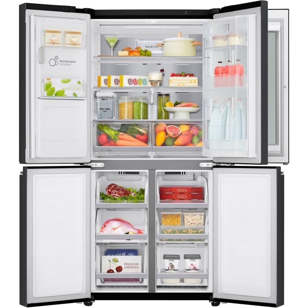 Combina frigorifica Side by Side Multi Door LG GMX844MCBF, Clasa F