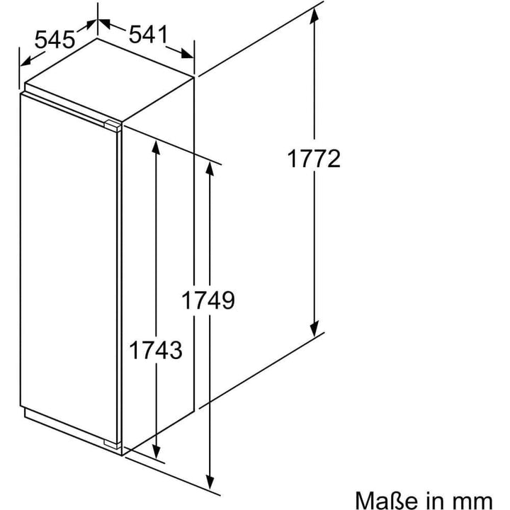 Frigider incorporabil NEFF N 50 KI1812FF0, Clasa F, H 177,2 cm, 319 L - TECHNOMAX - NEFF -www.techmax.ro