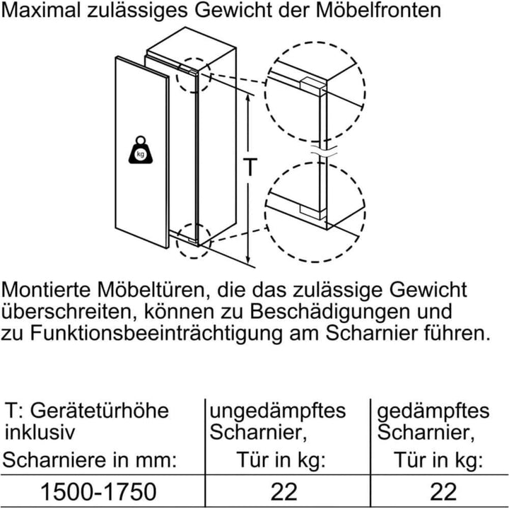 Frigider incorporabil NEFF N 50 KI1812FF0, Clasa F, H 177,2 cm, 319 L - TECHNOMAX - NEFF -www.techmax.ro