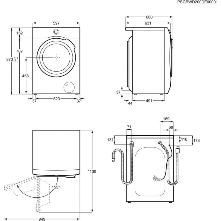 Masina de spalat rufe cu uscator AEG Seria 9000 L9WEF80690 - TECHNOMAX - AEG -www.techmax.ro