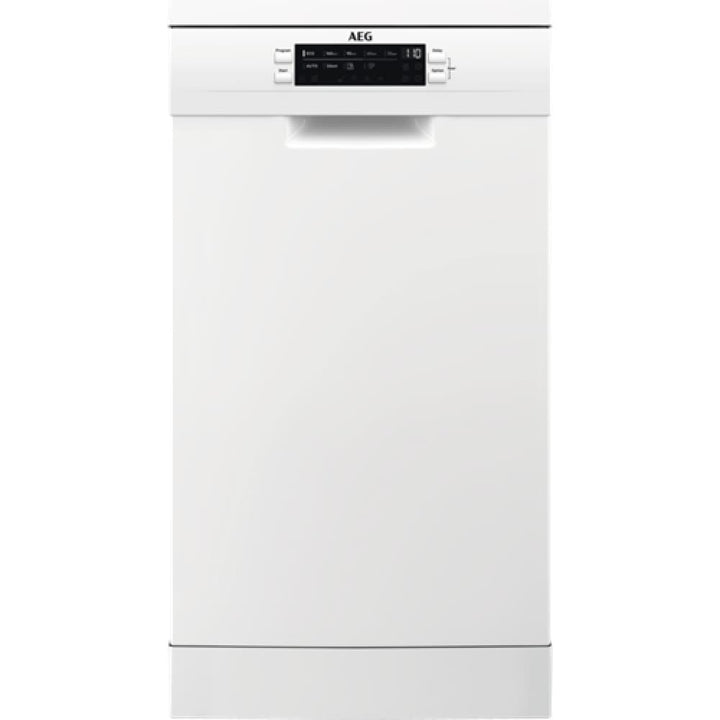 Masina de spalat vase neincorporabila AEG Seria 6000 FFB62407ZW, Clasa E, SatelliteProClean, 9 seturi, 45 cm - TECHNOMAX - AEG -www.techmax.ro