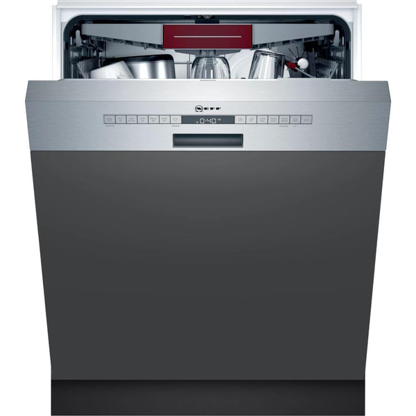 Masina de spalat vase semiincorporabila NEFF N50 S145ECS11E, Clasa C, OpenDry, Home Connect, 13 seturi, 60 cm - TECHNOMAX - NEFF -www.techmax.ro