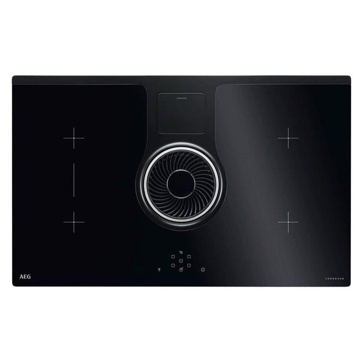 Plita cu inductie AEG IDE842411B cu hota incorporata, 647 m³/h, Bridge XT, 83 cm - TECHNOMAX - AEG -www.techmax.ro