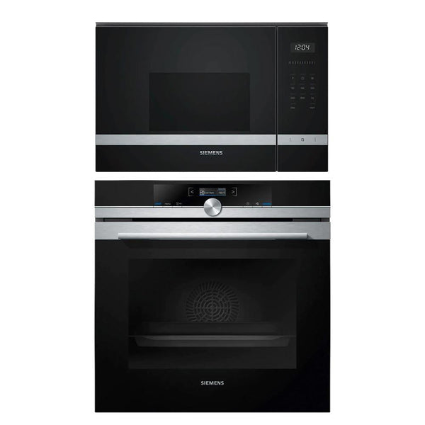 Set Cuptor electric SIEMENS iQ700 HB675GBS1 + Cuptor cu microunde SIEMENS iQ500 BF525LMS0 - TECHNOMAX - SIEMENS -www.techmax.ro